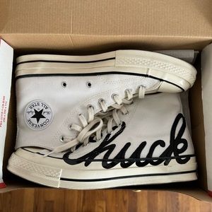 2020 Chuck 70 High Scripted Signature Print White Egret
7.5 US men/9.5 US women